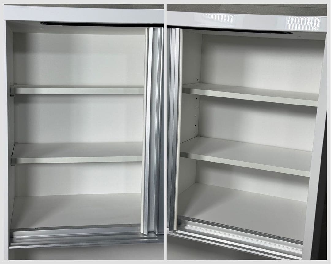 ニトリ 食器棚 幅90cm キッチンボード ホワイト 白 d5217