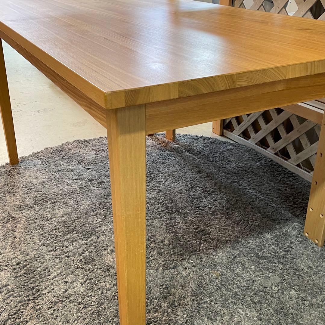 【美品】無印良品⭐️MUJI 天然木　タモ材　ダイニングテーブル　愛知県　あま市