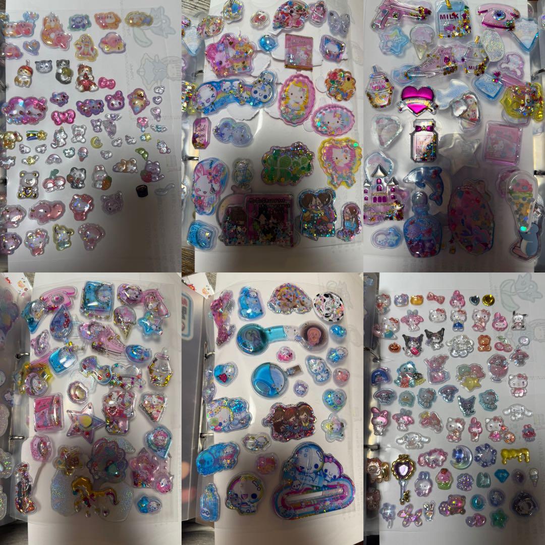 シール帳完成品 ボンボンドロップ ウォーターシール おはじき タイル 3冊セット