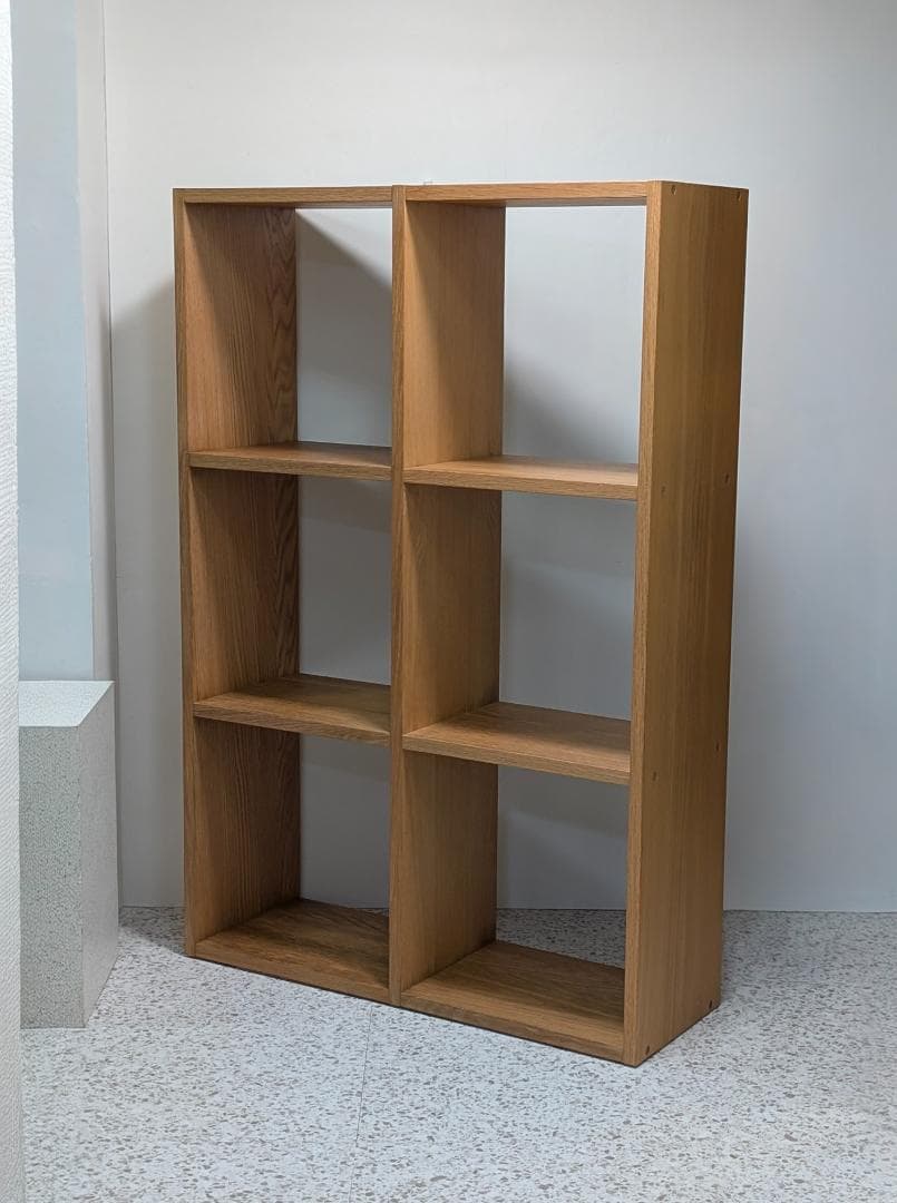 USED MUJI 無印 スタッキングシェルフ 3段×2列 オーク ※引出し別売