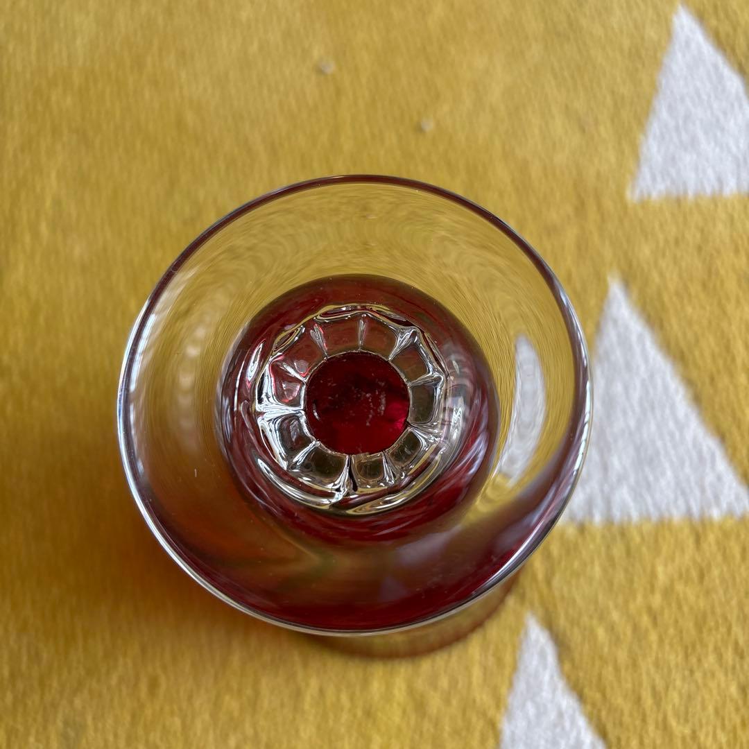 倉敷ガラス　作家もの　手吹きガラス　1客　新品未使用　民芸品　工芸品