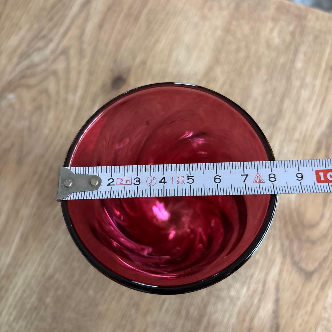 倉敷ガラス　作家もの　手吹きガラス　1客　新品未使用　民芸品　工芸品