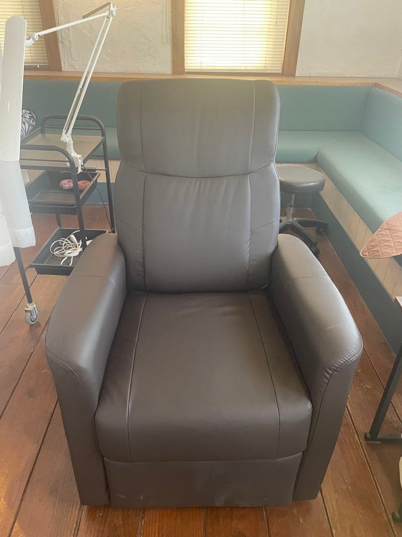 ダークブラウン リクライニングソファ 1人掛け ラウンジチェアDXⅡ