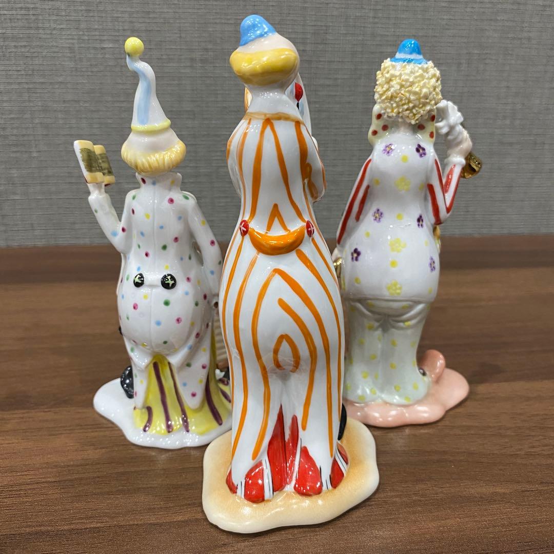 【 Arden】ロイヤルアーデン　ピエロ人形3体 陶器