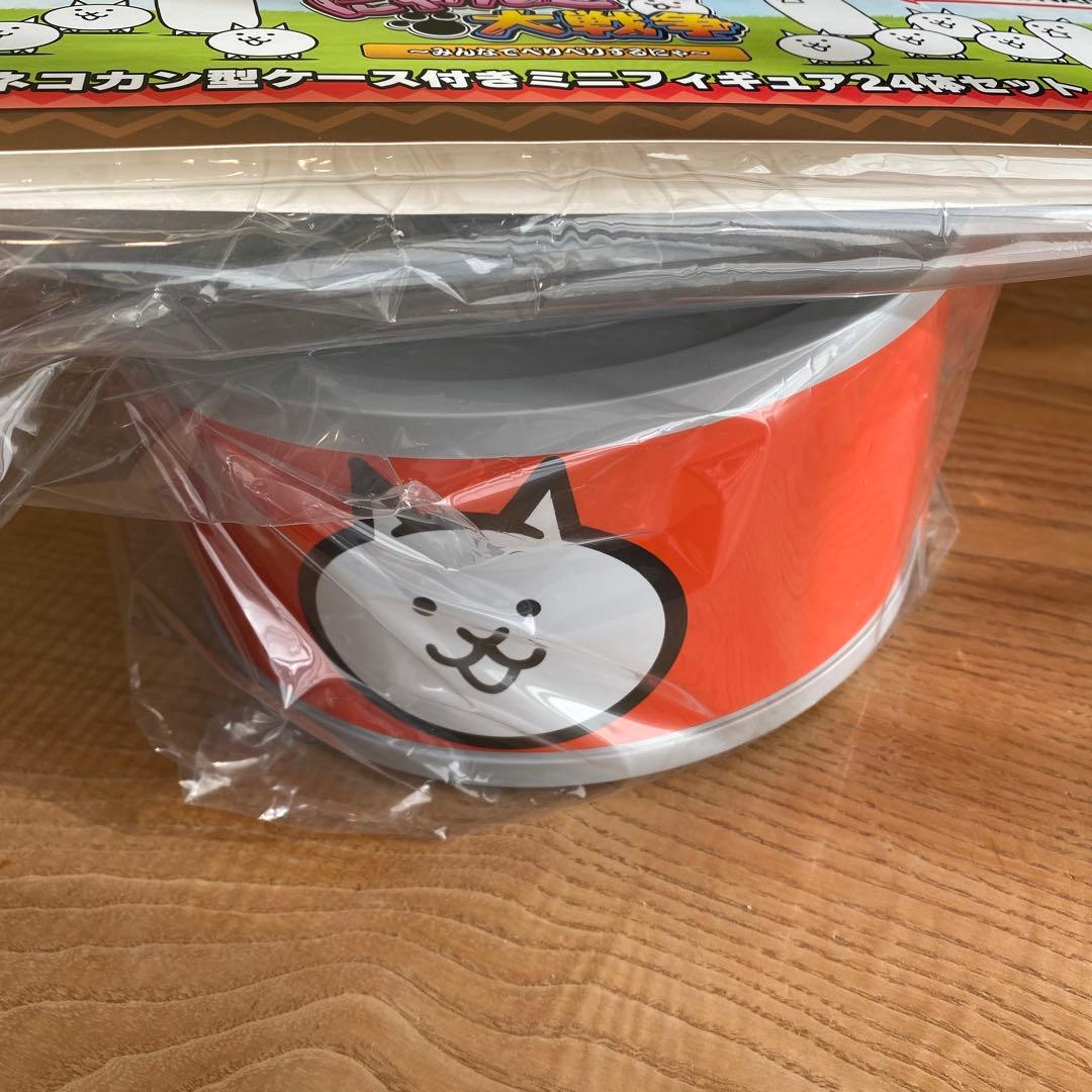 にゃんこ大戦争 一番くじ D賞 ネコカン型ケース付きミニフィギュア24体