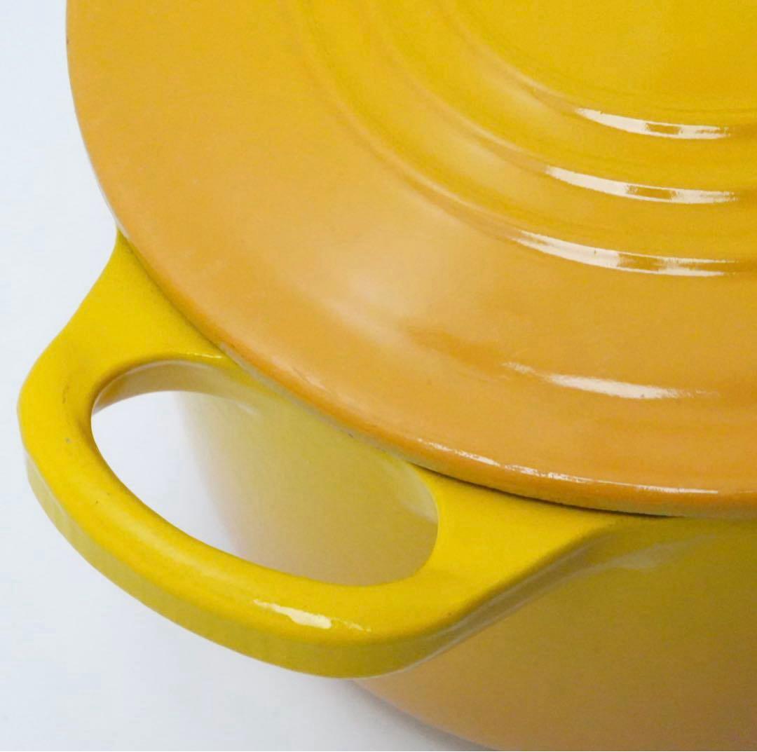 【美品】LE CREUSET　ココット オーバル　ディジョンイエロー　25cm