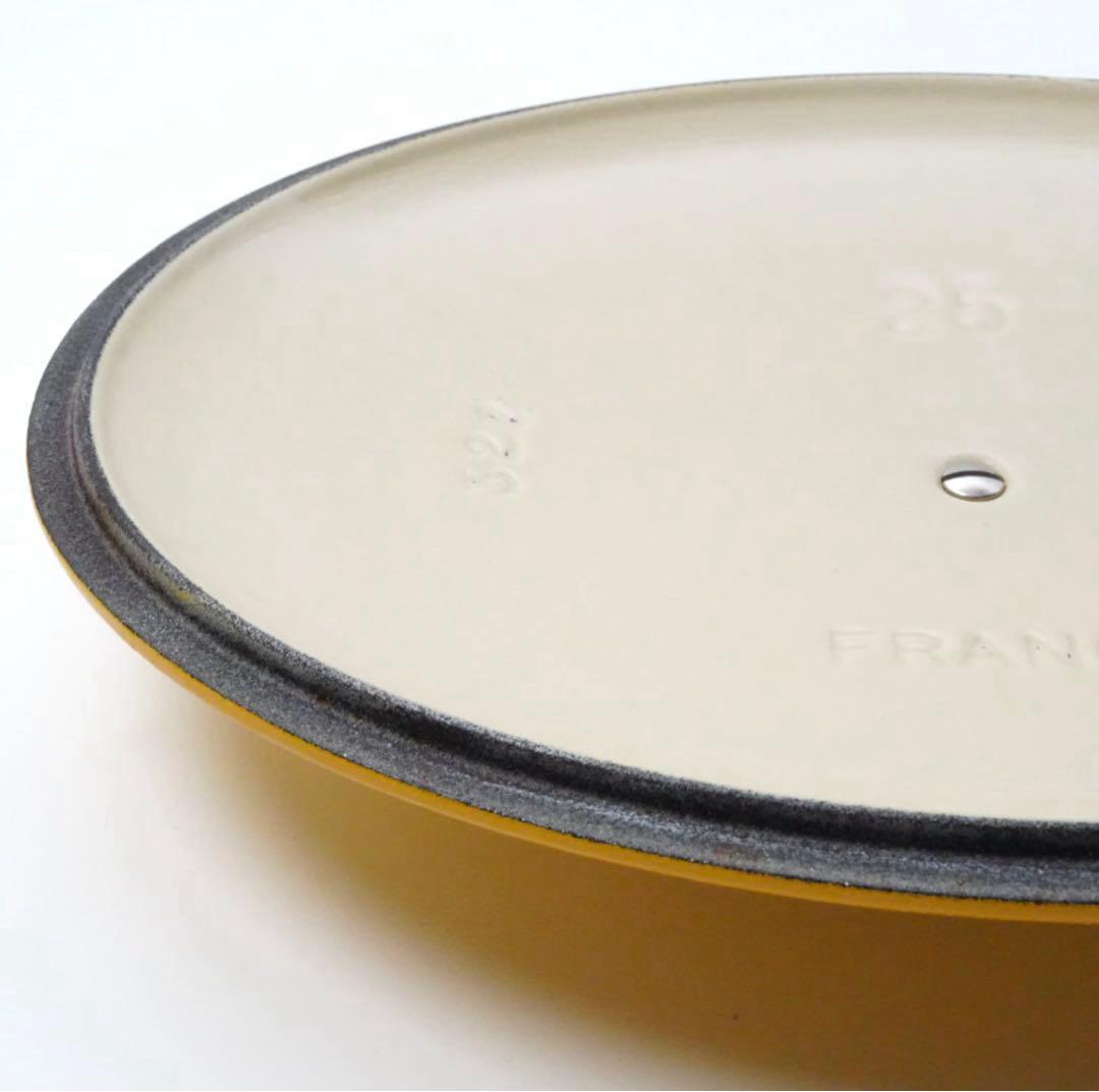 【美品】LE CREUSET　ココット オーバル　ディジョンイエロー　25cm