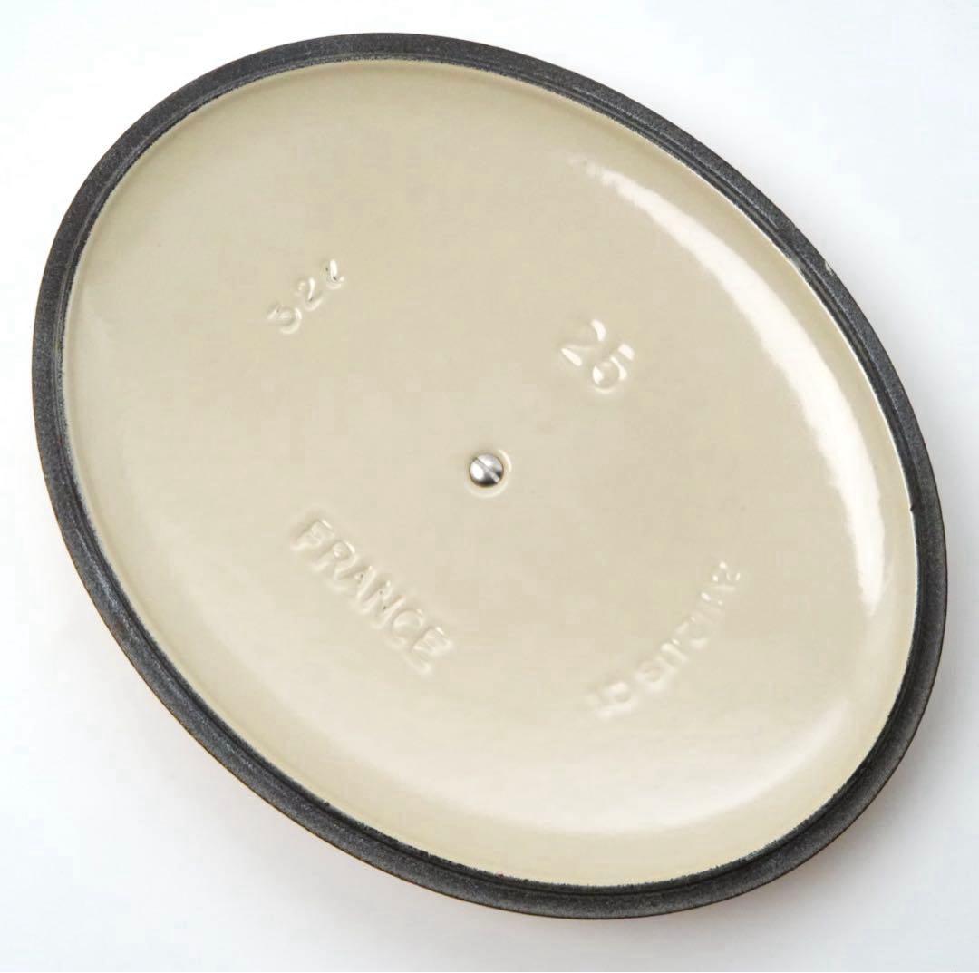 【美品】LE CREUSET　ココット オーバル　ディジョンイエロー　25cm