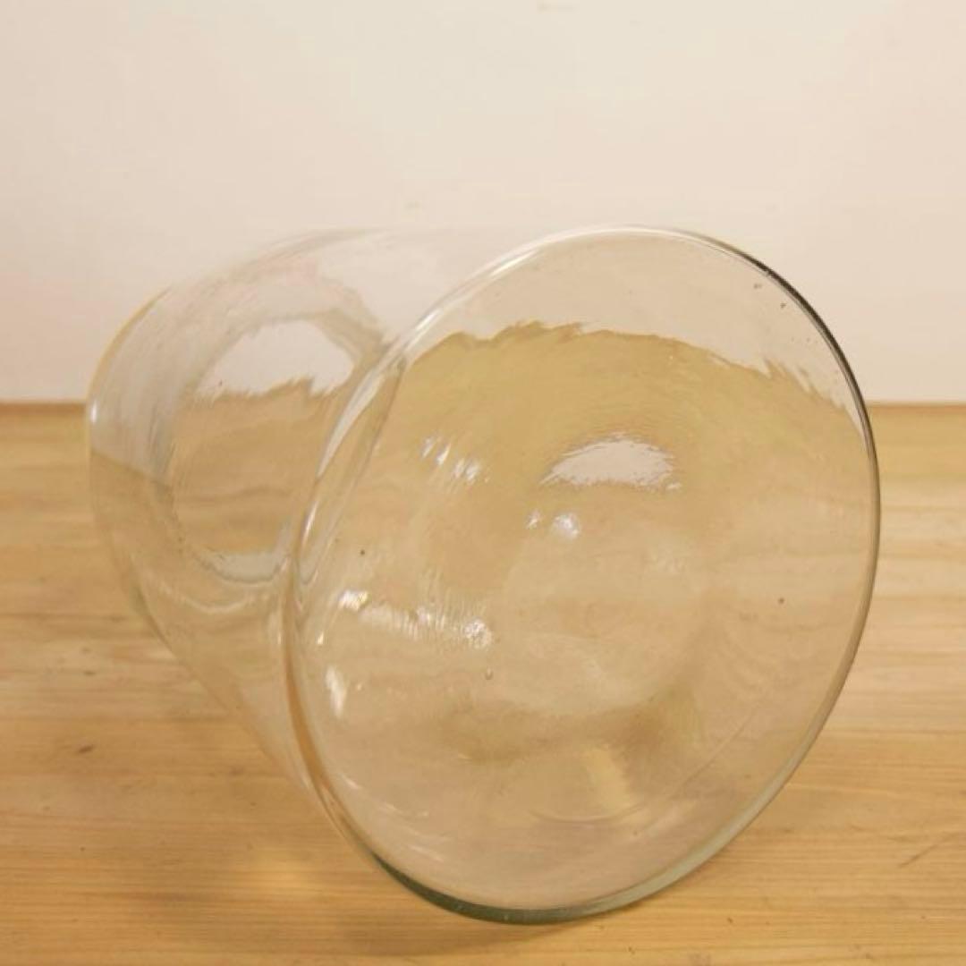 ガラス　瓶　大　透明　高さ約34㎝　2a021　古道具　ビンテージ　アンティーク