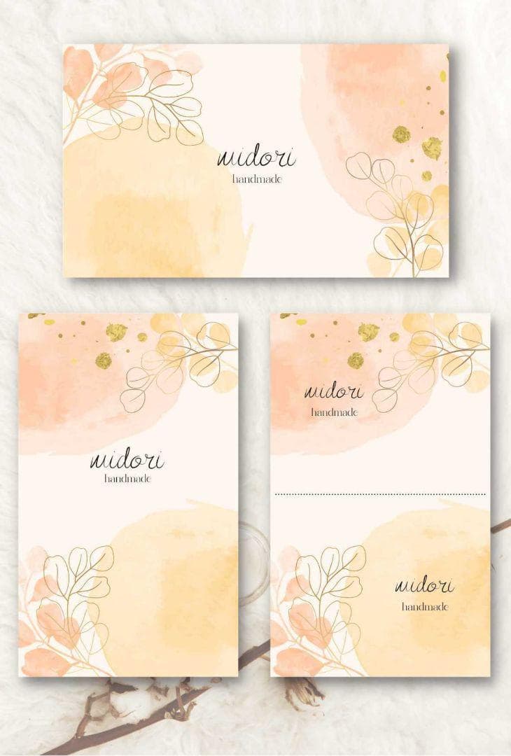 ショップカード アクセサリー台紙 サンキューカード 名刺 ★No.444