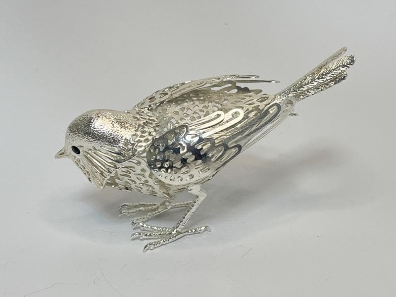 【美品】クリストフル リュミエール コレクション 小鳥 フィギュリン シルバー