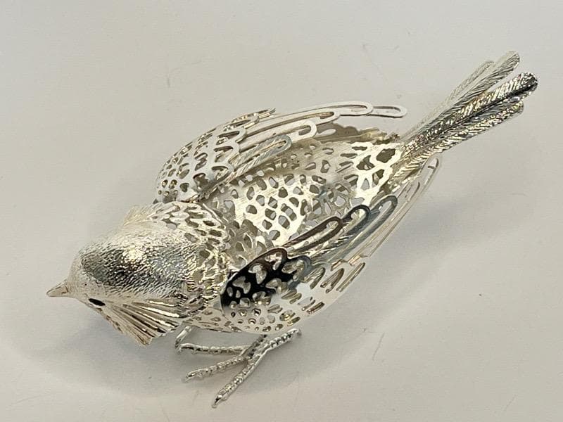 【美品】クリストフル リュミエール コレクション 小鳥 フィギュリン シルバー