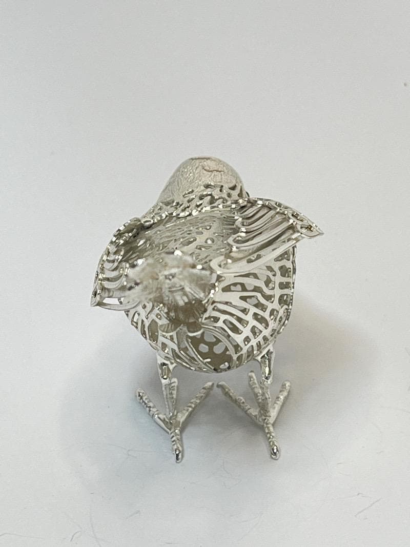 【美品】クリストフル リュミエール コレクション 小鳥 フィギュリン シルバー