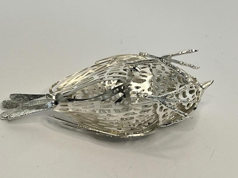 【美品】クリストフル リュミエール コレクション 小鳥 フィギュリン シルバー