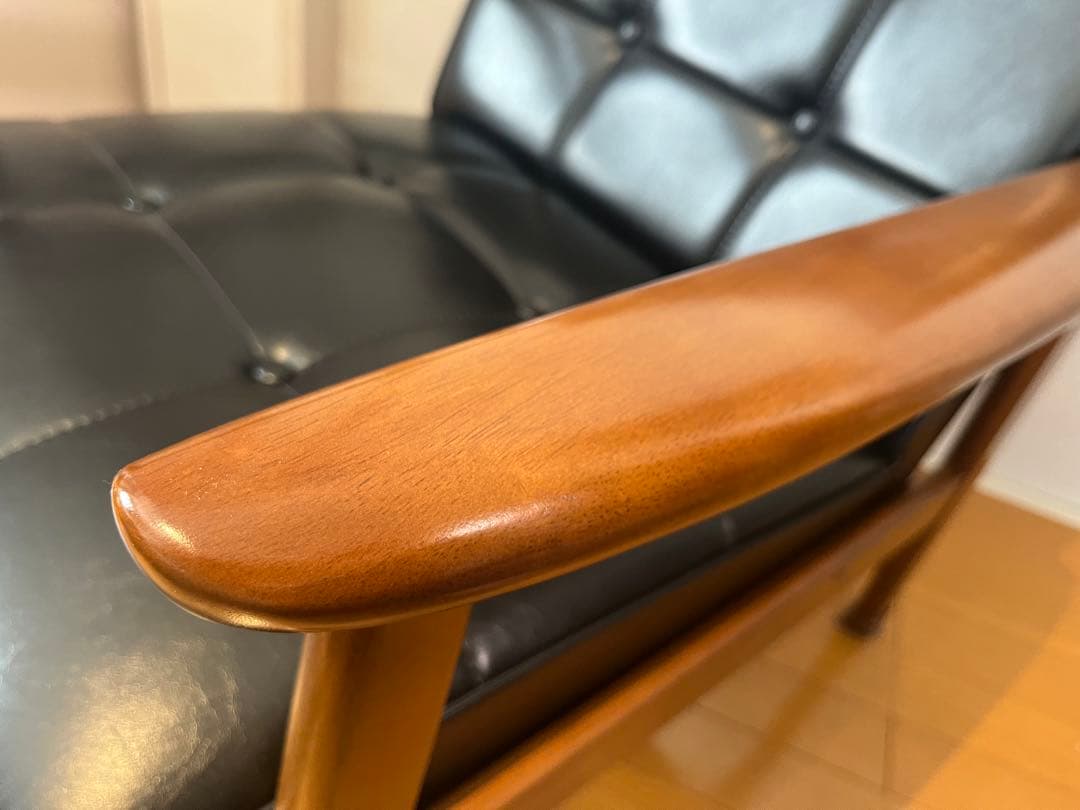 【引き取り】極美品　カリモク60 Kチェア　一人掛け　ブラック