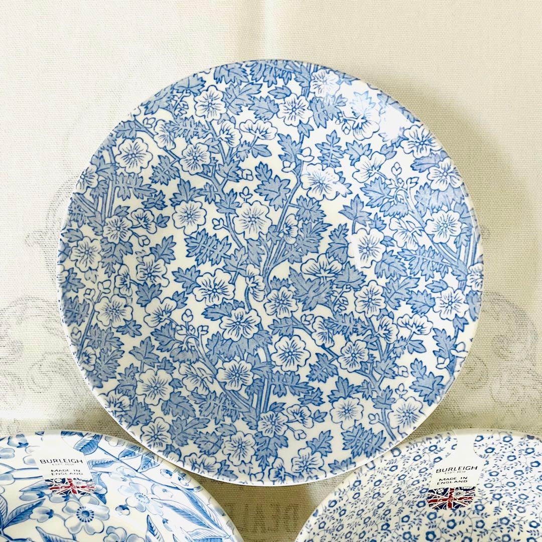 ☆Burleigh バーレイ☆新品 ブルーシリーズ シリアルボウル ３柄セット