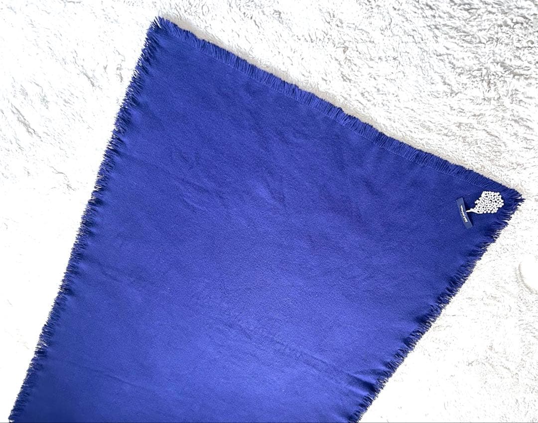 レア❤️ミナペルホネン❤️ブランケット　毛布　ストール　ネイビー　マフラー