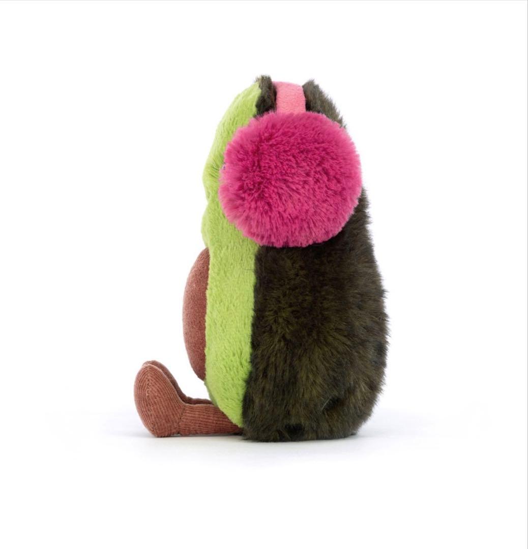 《廃盤品》ジェリーキャット 冬季限定 耳あて アボカド ぬいぐるみ