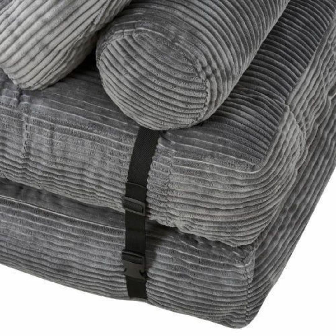 幅85cm折りたたみ ソファベッド 枕付きマットレス シュレッドフォーム多機能