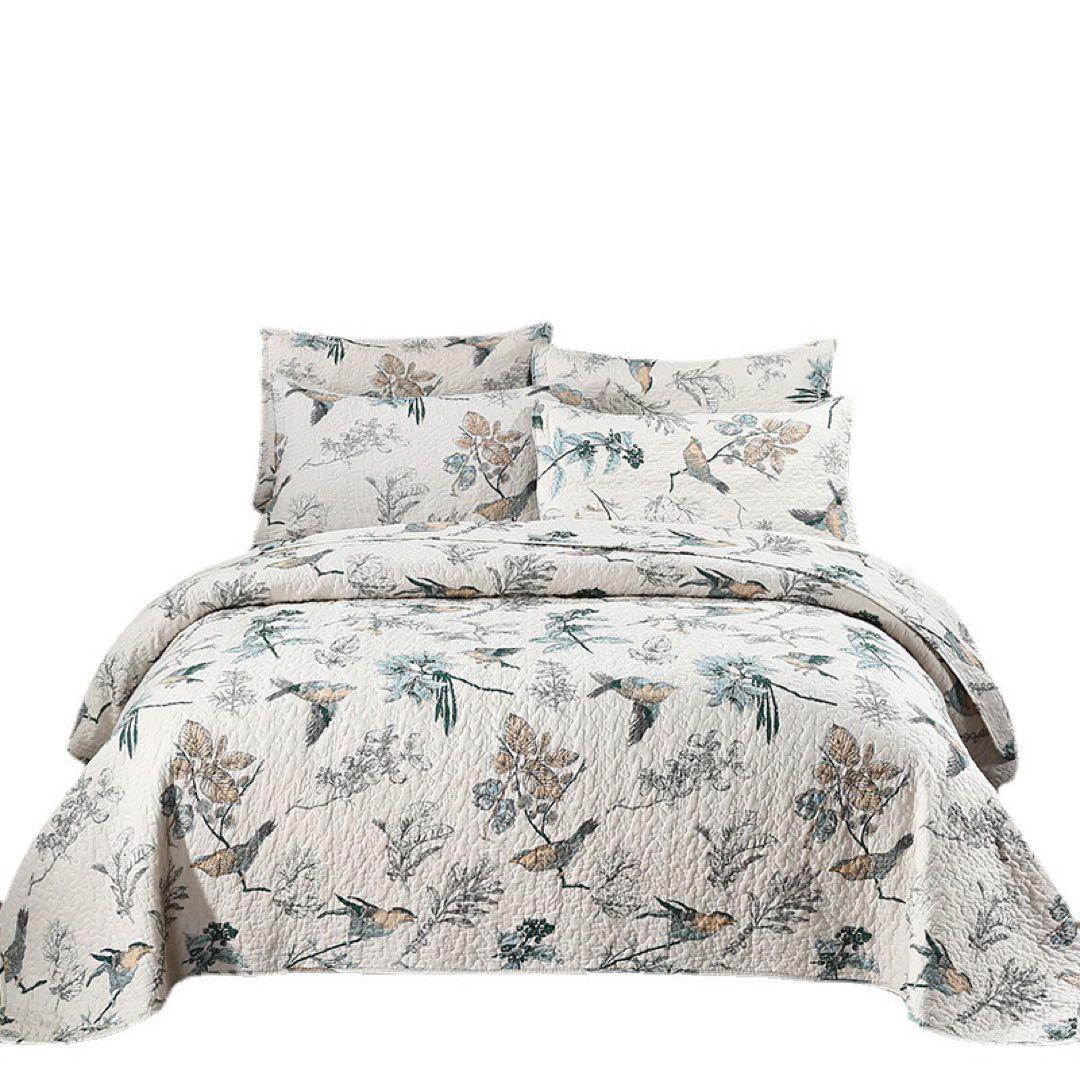 キルトベッドカバー3点セット綿マルチカバー キルティング 807