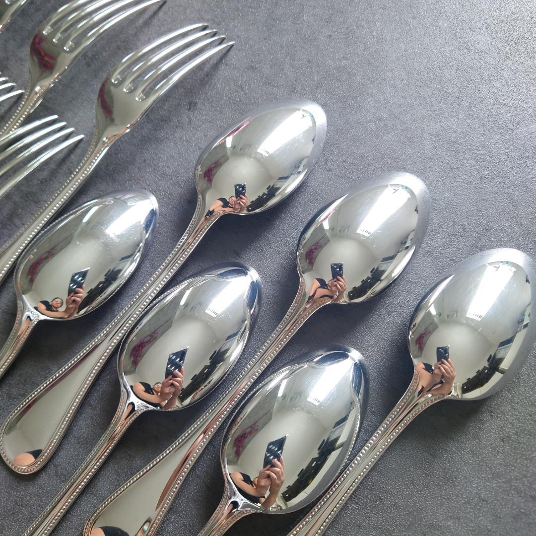 美品 クリストフル パール デザートサイズ 18点