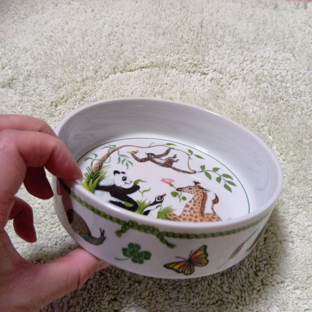 動物イラストの陶器皿　リンチェイス