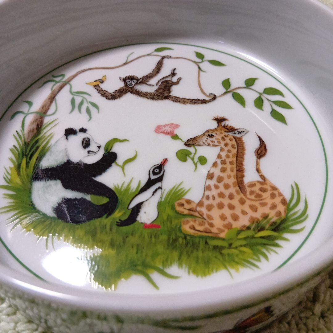 動物イラストの陶器皿　リンチェイス