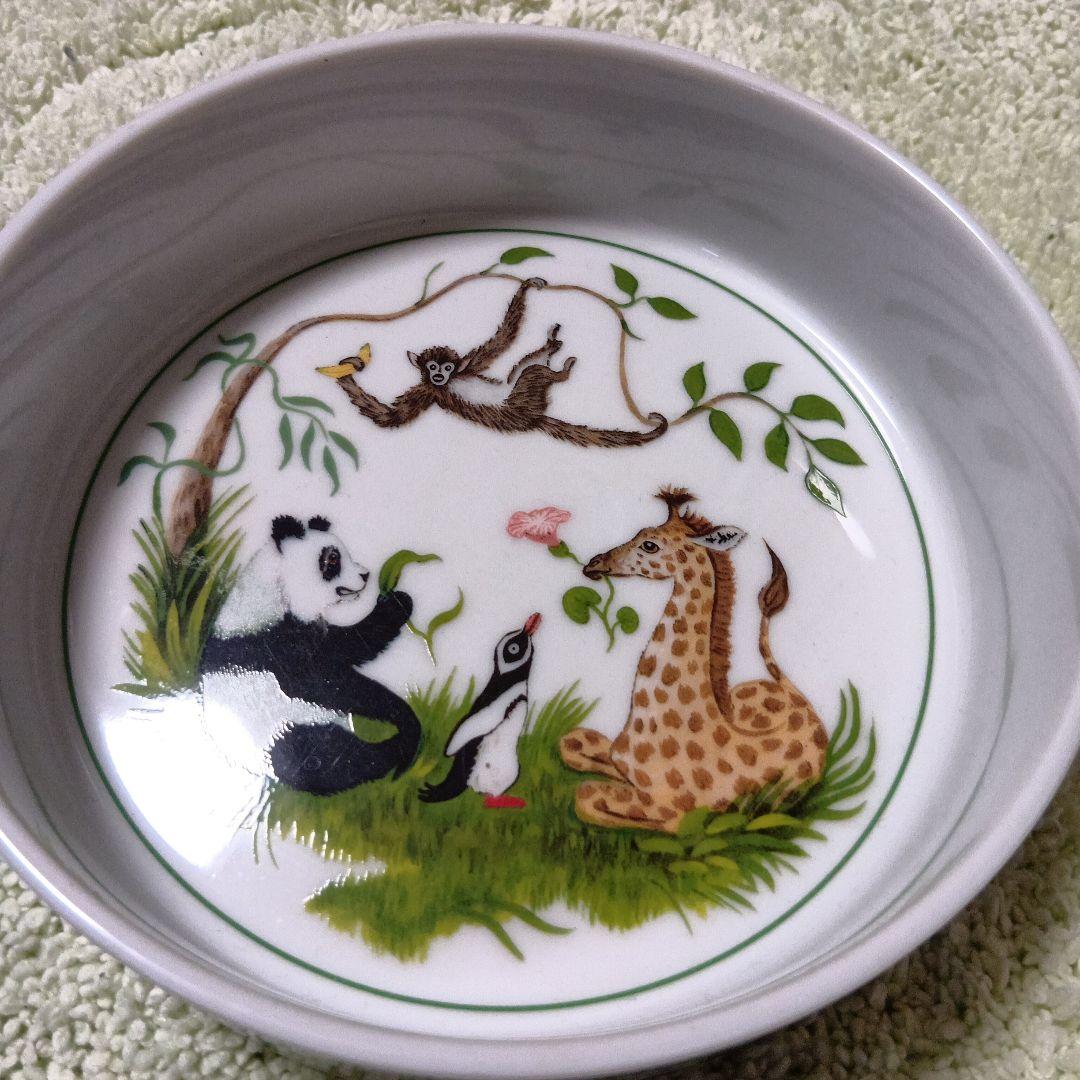 動物イラストの陶器皿　リンチェイス