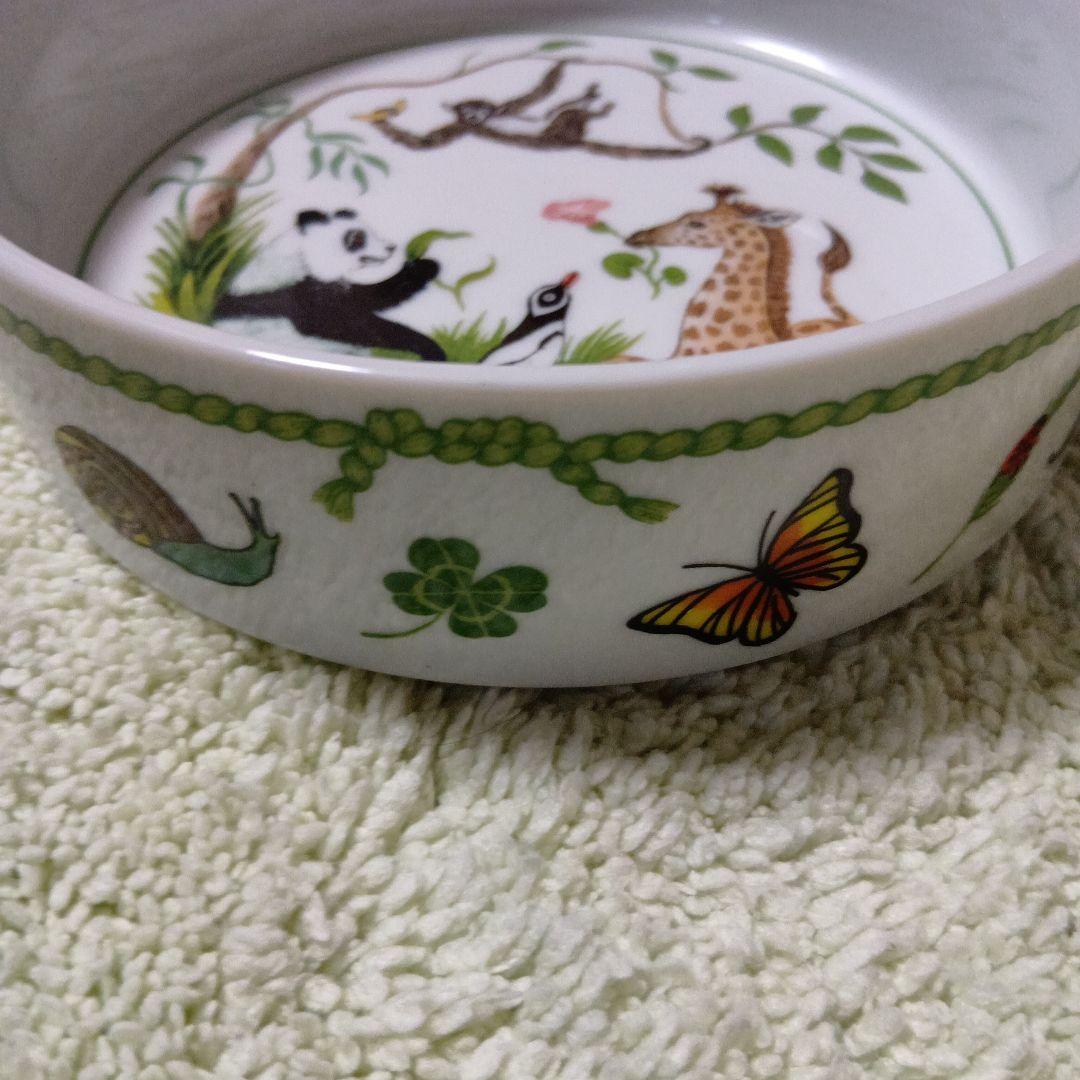 動物イラストの陶器皿　リンチェイス