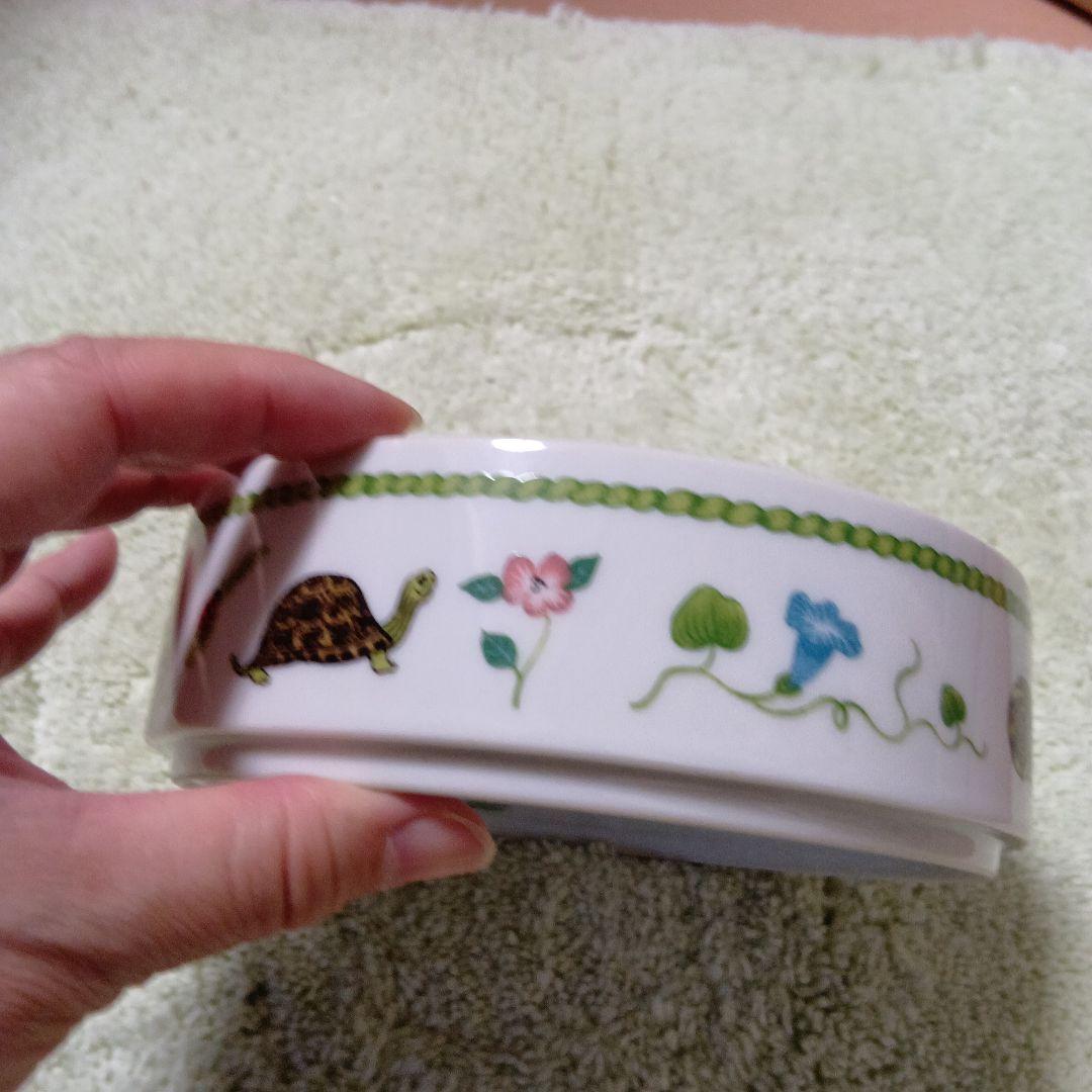 動物イラストの陶器皿　リンチェイス