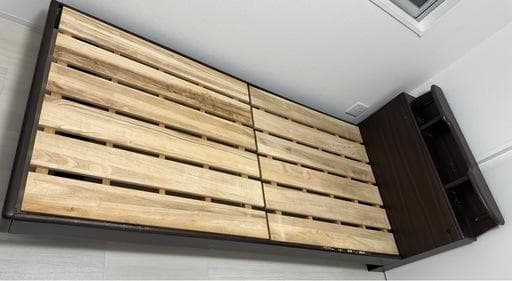 引取限定）☆フランスベッド『シングル』ヘッドボードあり☆(マットサービス)