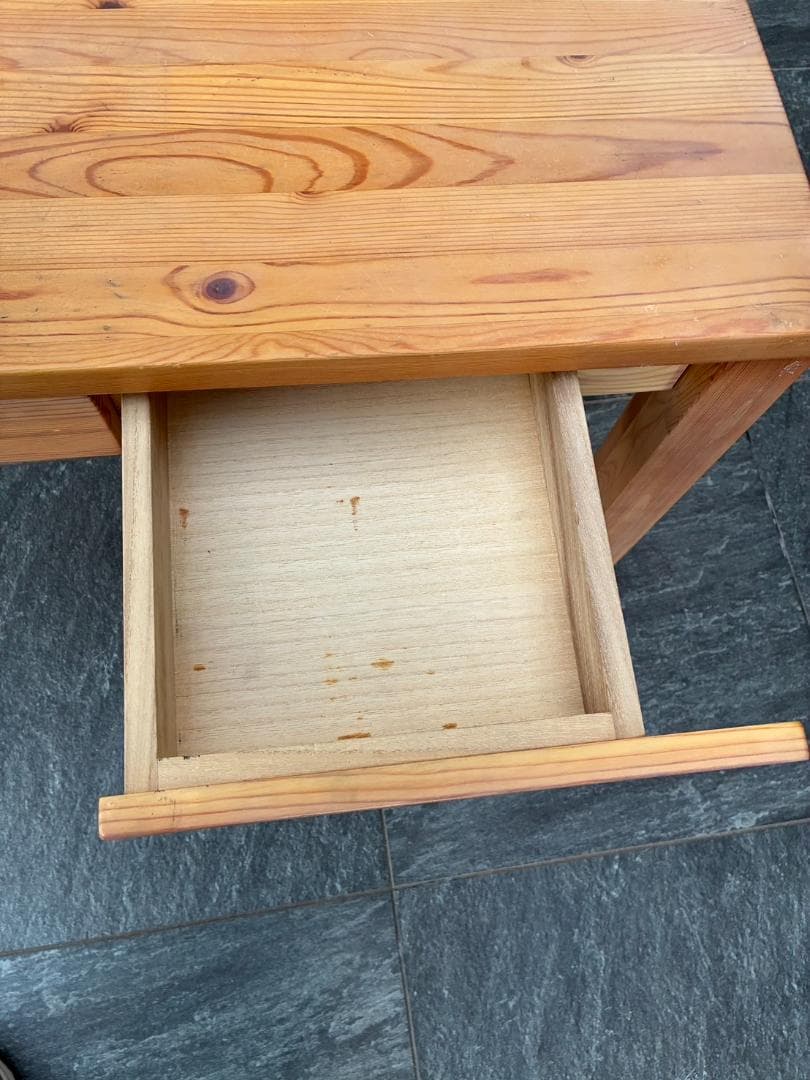 無印良品 学習机 木製デスク 引出し付き　廃盤品