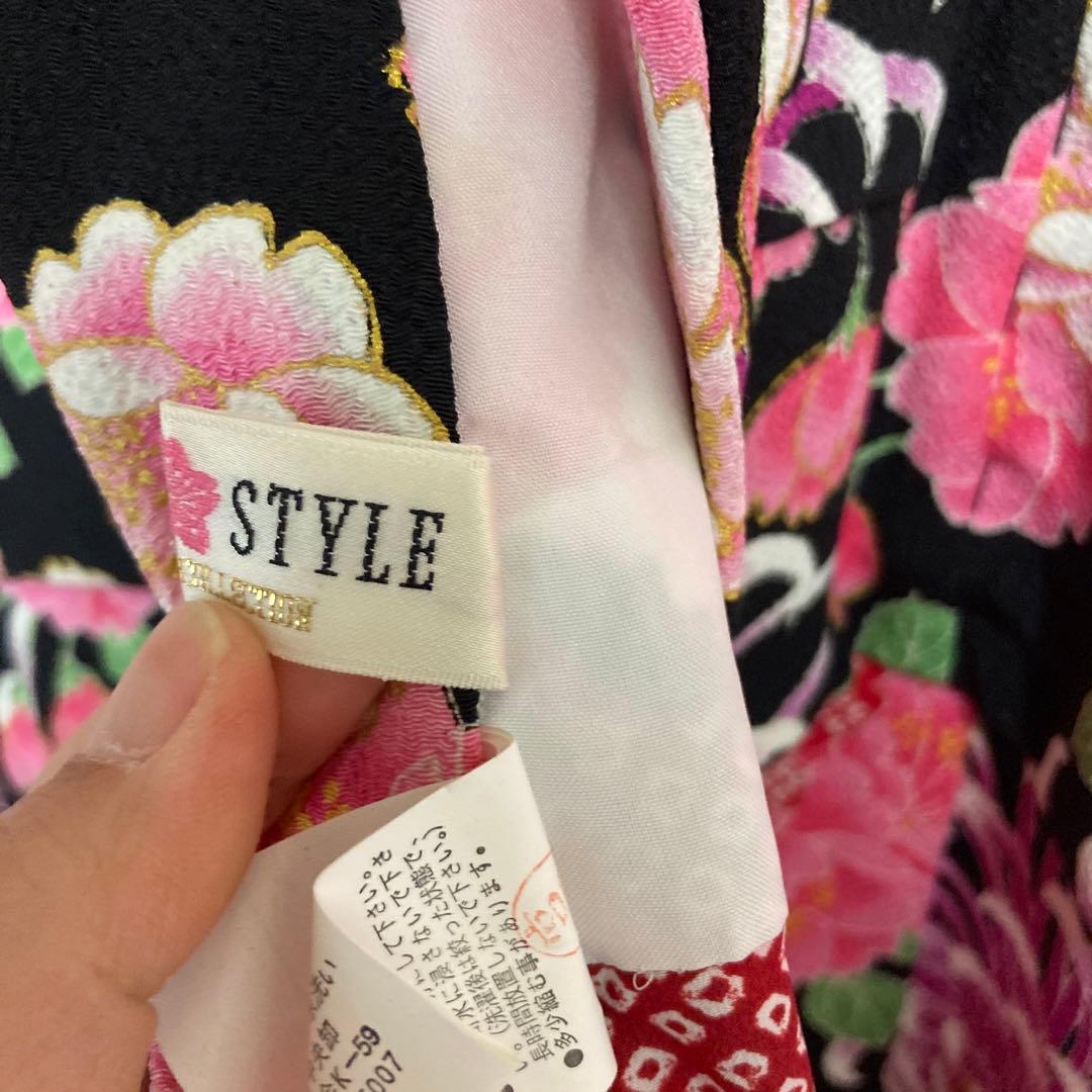 女の子 JAPAN STYLE 7歳 着物 長襦袢 七五三 卒園式 中古品