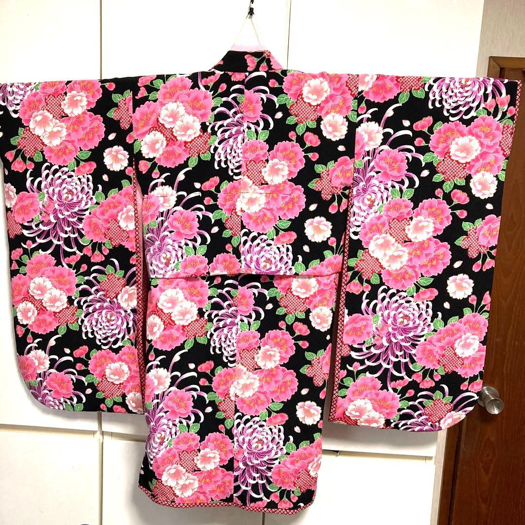 女の子 JAPAN STYLE 7歳 着物 長襦袢 七五三 卒園式 中古品