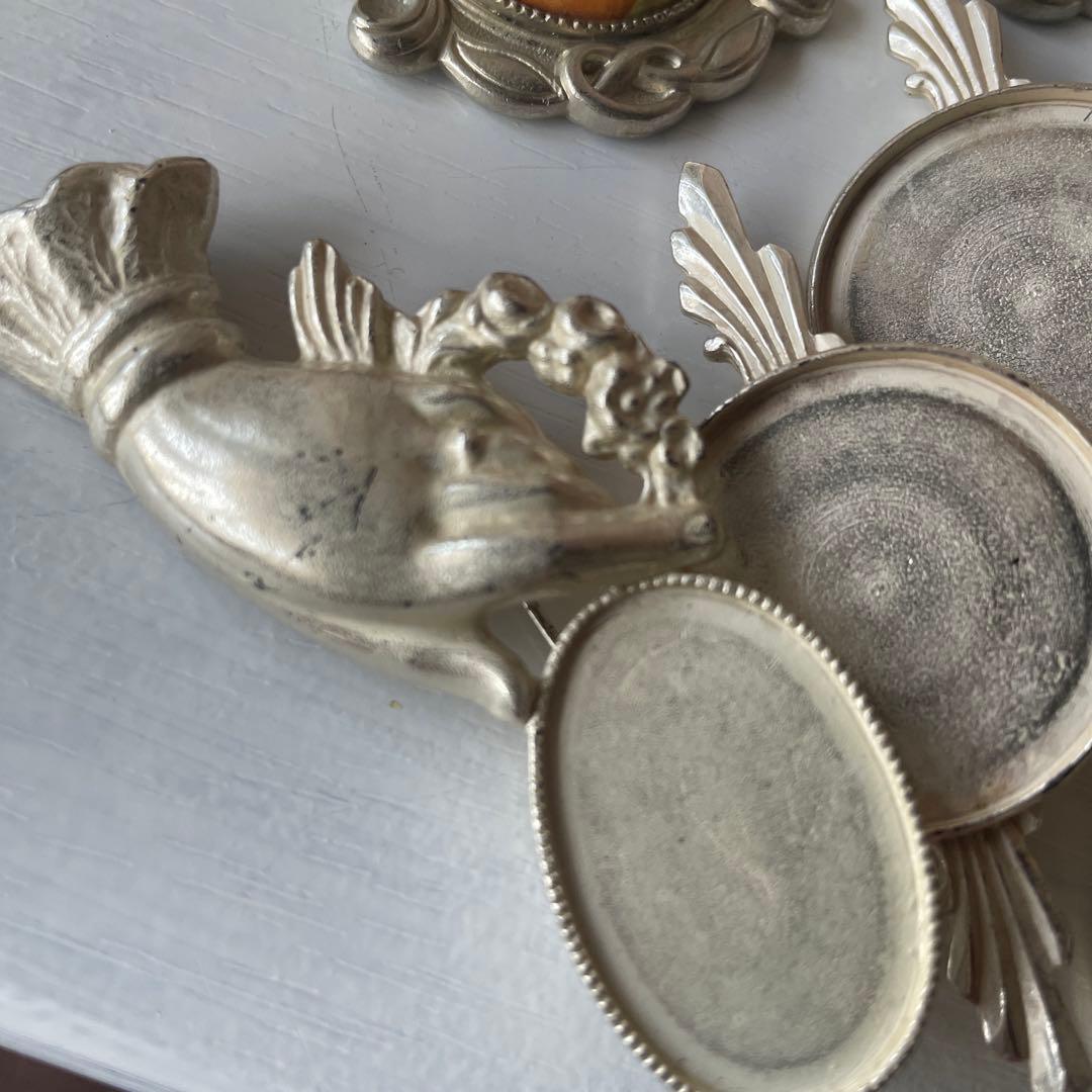 ヴィンテージ　カボション　絵画　希少　大量　デコパーツ　ヴィンテージ