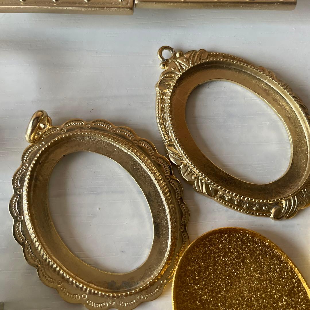 ヴィンテージ　カボション　絵画　希少　大量　デコパーツ　ヴィンテージ