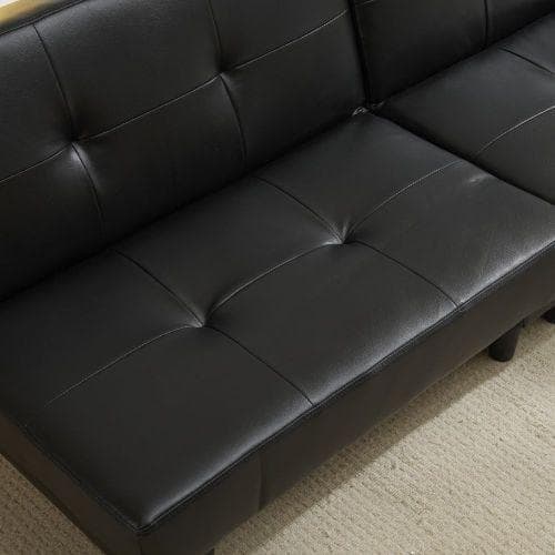 ソファベッド ソファ ベッド ロータイプ 2人 PU リクライニングソファ