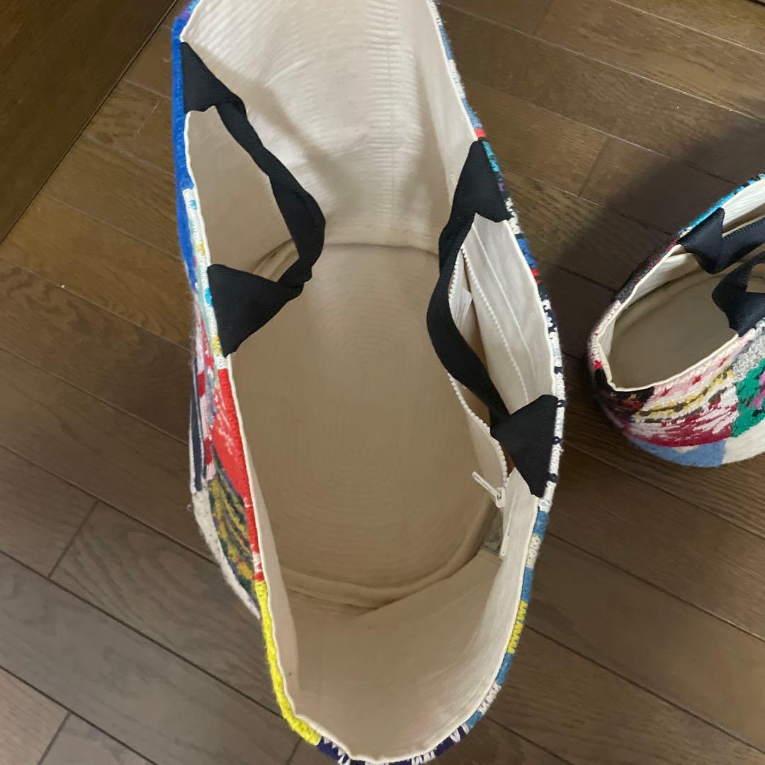 デザーティックパッチワークトートバッグ