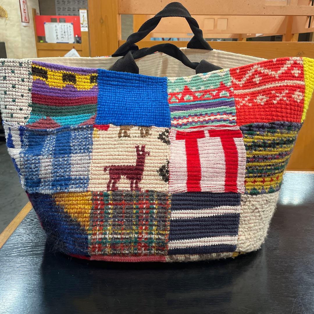 デザーティックパッチワークトートバッグ