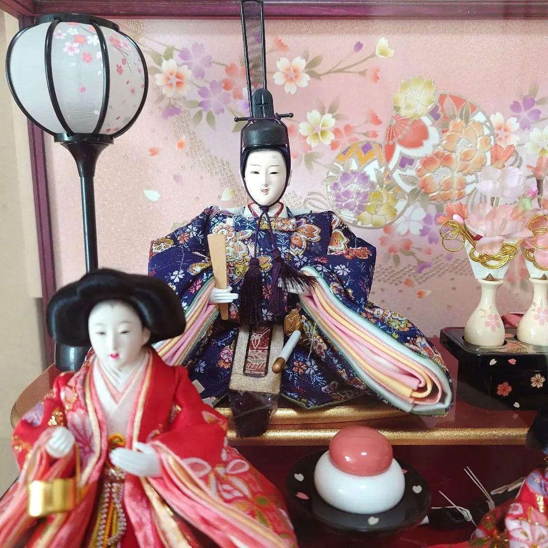 【お子様晴れ着付】ひな祭り用雛人形 5体セット
