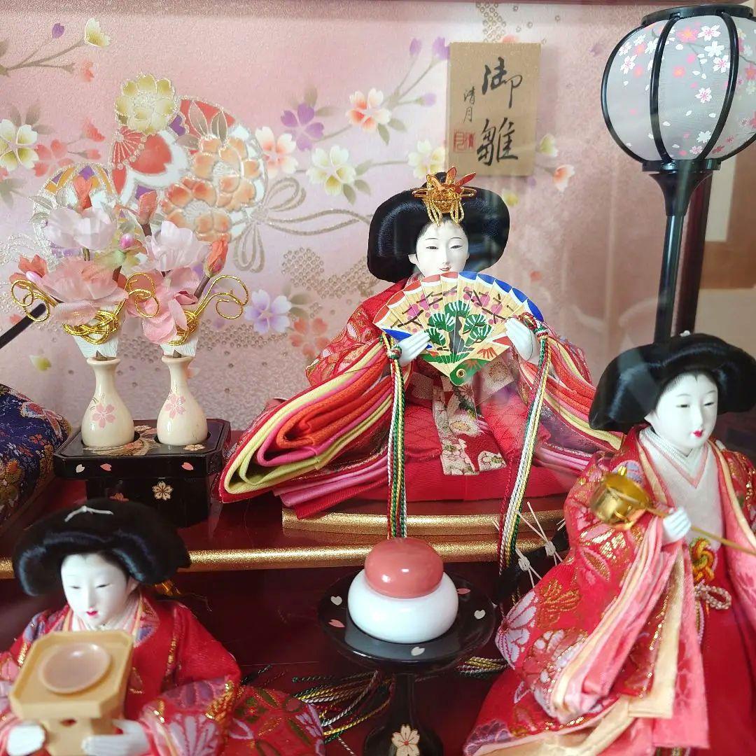 【お子様晴れ着付】ひな祭り用雛人形 5体セット