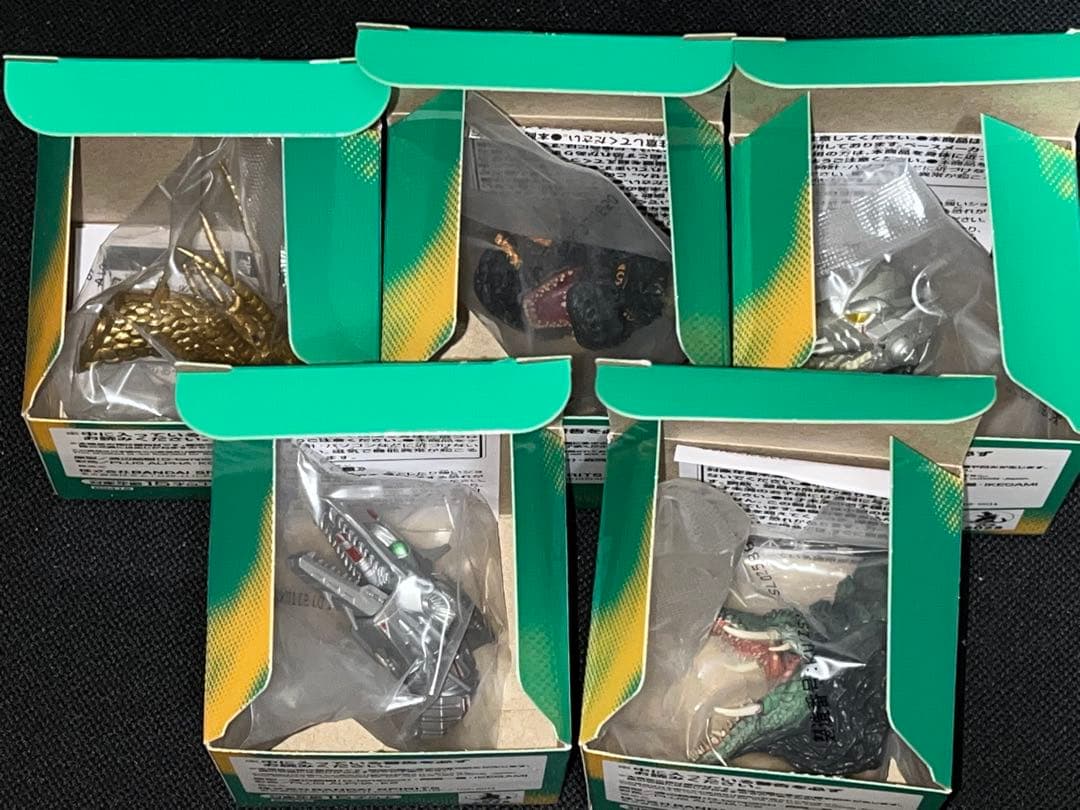 一番くじ ゴジラ大怪獣列伝 F賞 モンスターヘッドマグネット 5種セット