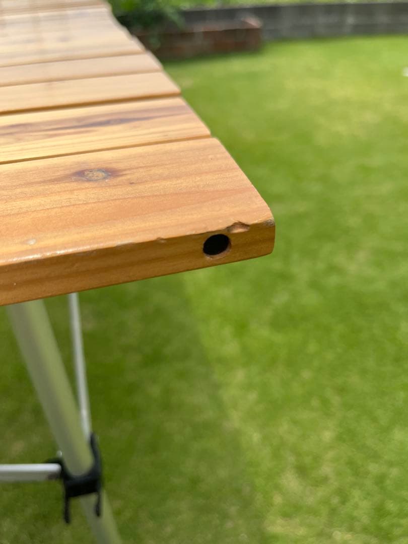 コールマン coleman ナチュラルウッドロールテーブル120