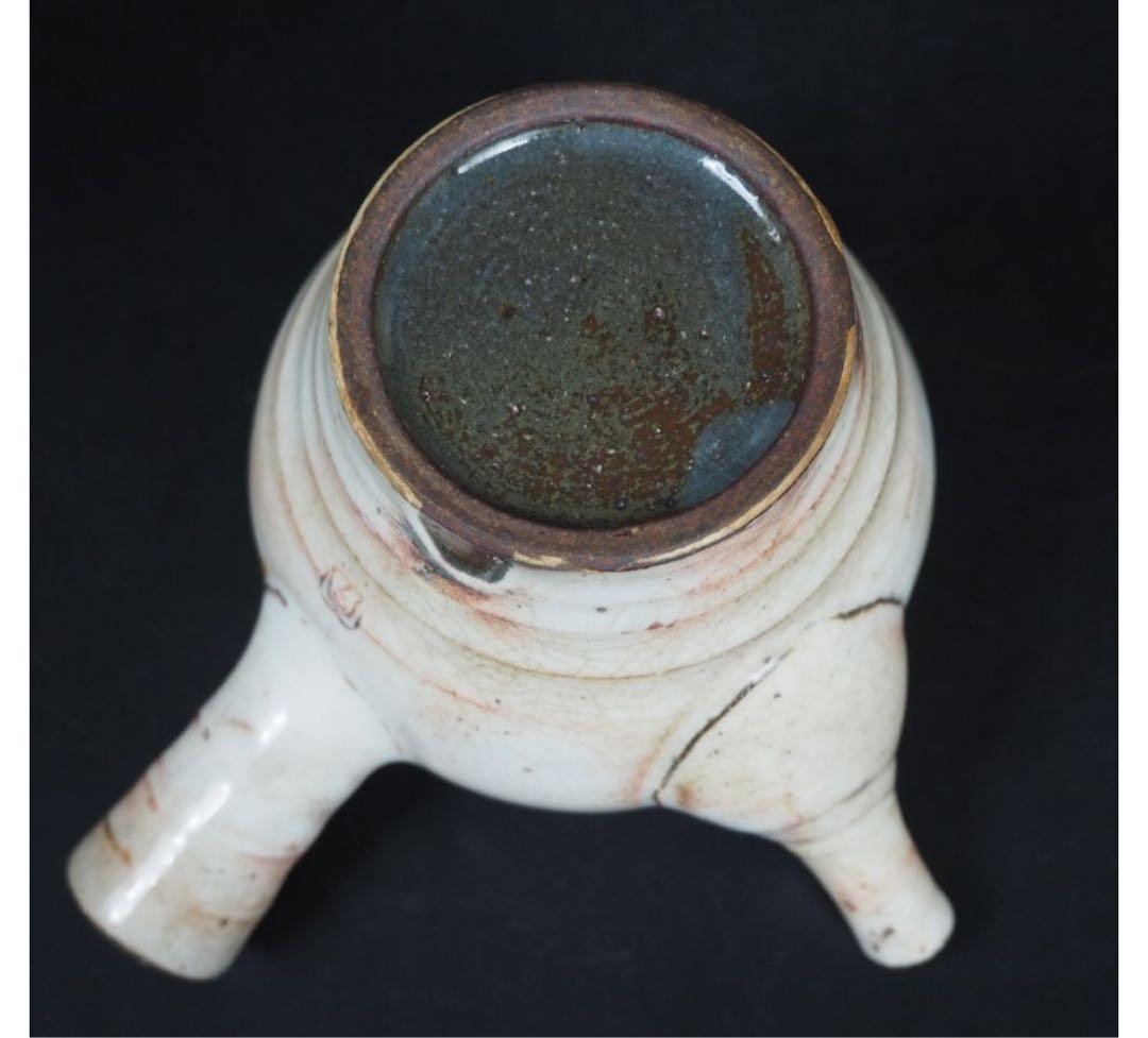 送料無料　作家物　鉄砲口横手急須　茶道具