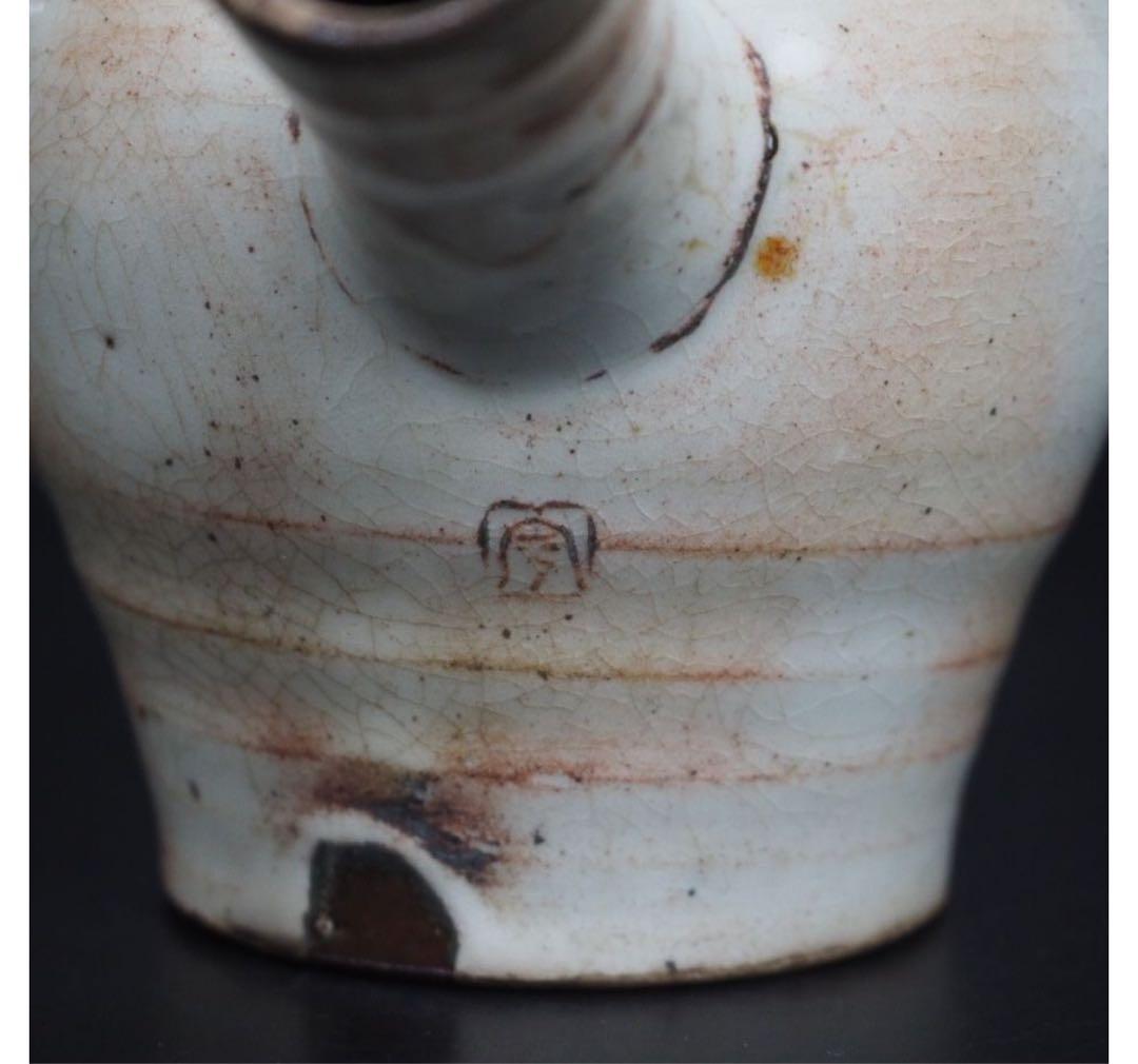 送料無料　作家物　鉄砲口横手急須　茶道具