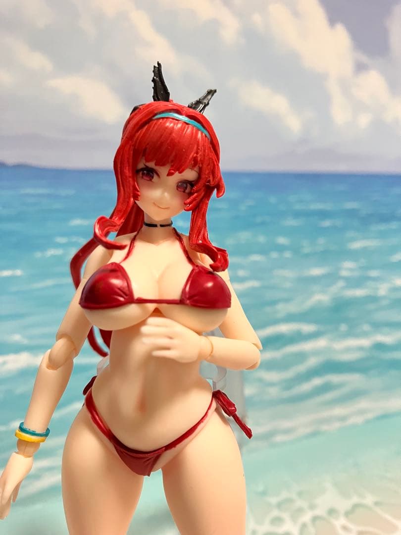 美少女プラモデル　ラピレッドフレーバー　ガレージキット製作、塗装済み