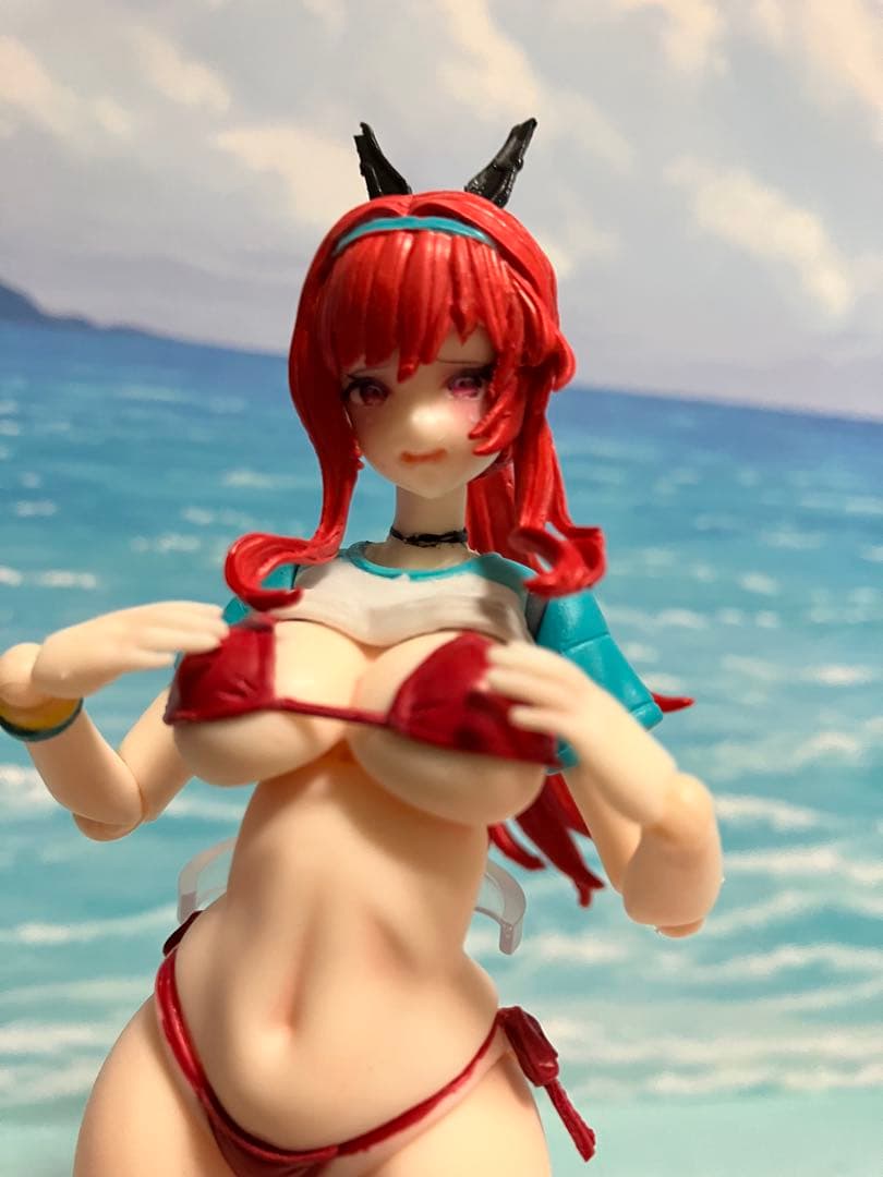 美少女プラモデル　ラピレッドフレーバー　ガレージキット製作、塗装済み