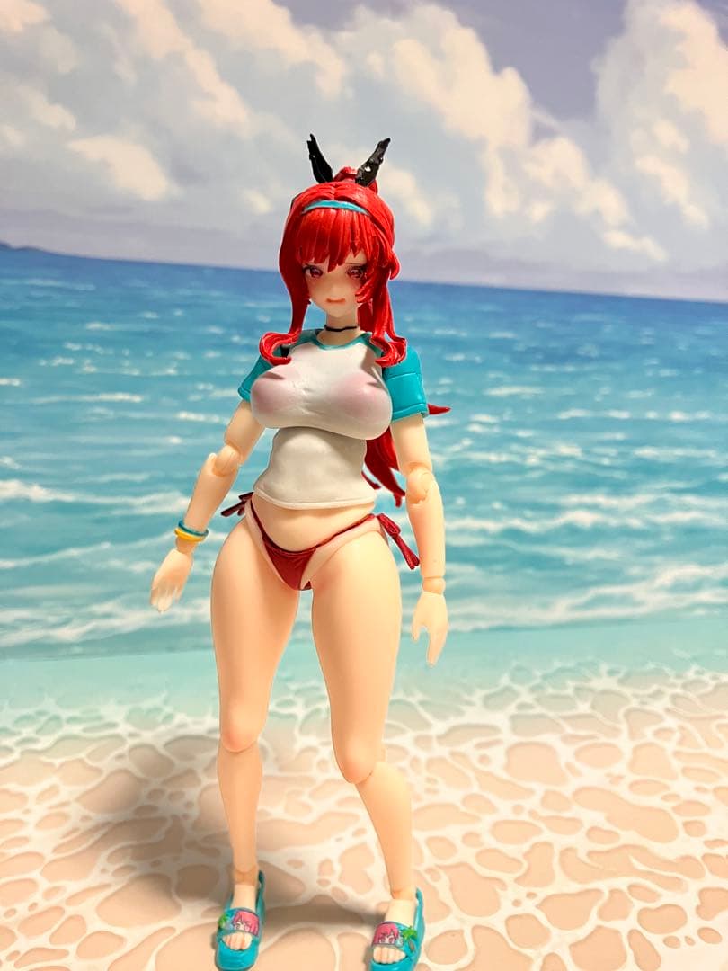 美少女プラモデル　ラピレッドフレーバー　ガレージキット製作、塗装済み