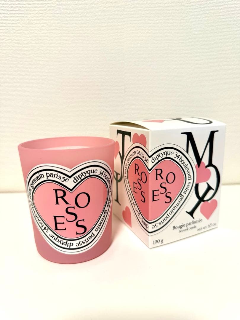 未使用】ディプティック 限定版バレンタインキャンドル Roses 190g