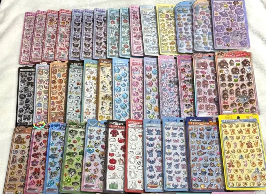 【47枚】ボンボンドロップシール 正規品 まとめ売り ディズニー　プチドロップ